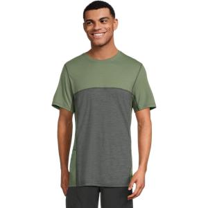 SmartWool Men’s Mountain Bike Short Sleeve Jersey(Charcoal Fern Green)