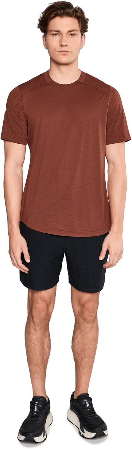 image:imageSmartWool Mens Active Mesh Short Sleeve TeeBurnt Sienna Heather