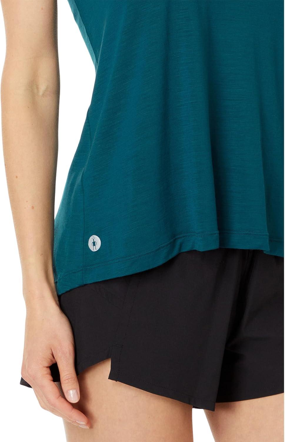 image:imageSmartWool Womens Active Ultralite High Neck TankTwilight Blue