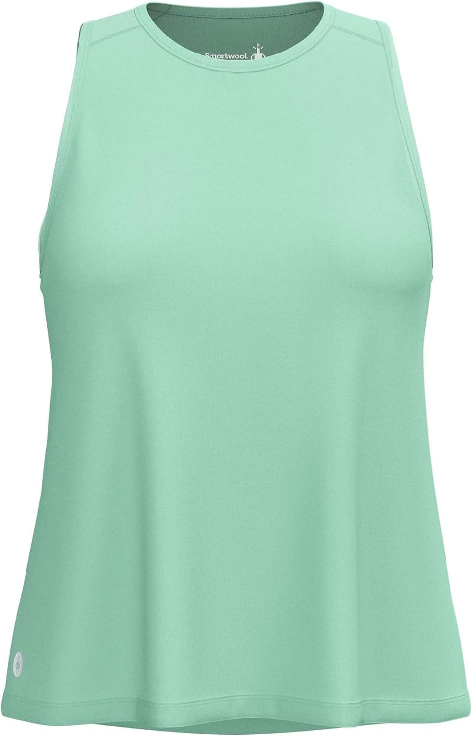 image:imageSmartWool Womens Active Ultralite High Neck TankZen Green