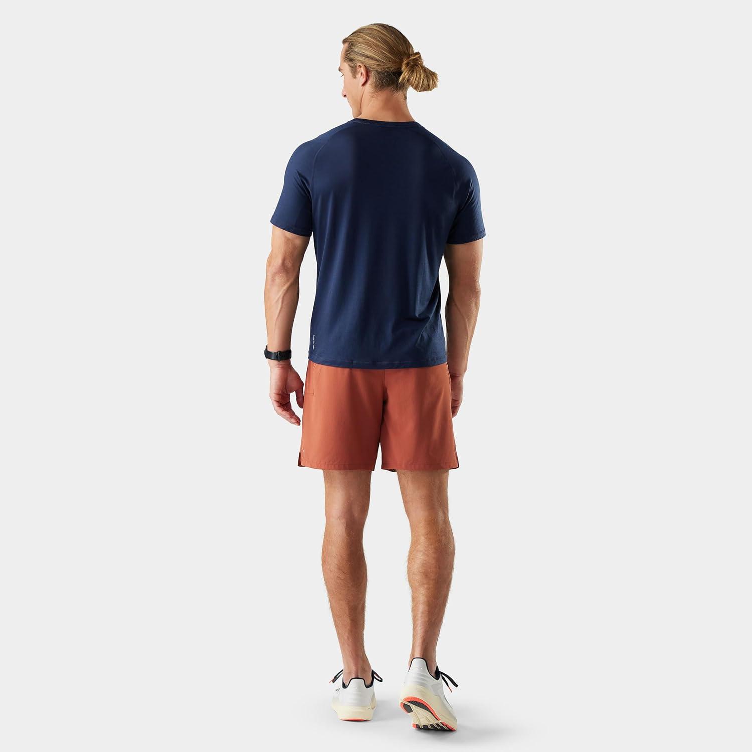 image:imageSmartwool Mens Active Lined 7 ShortBurnt Sienna