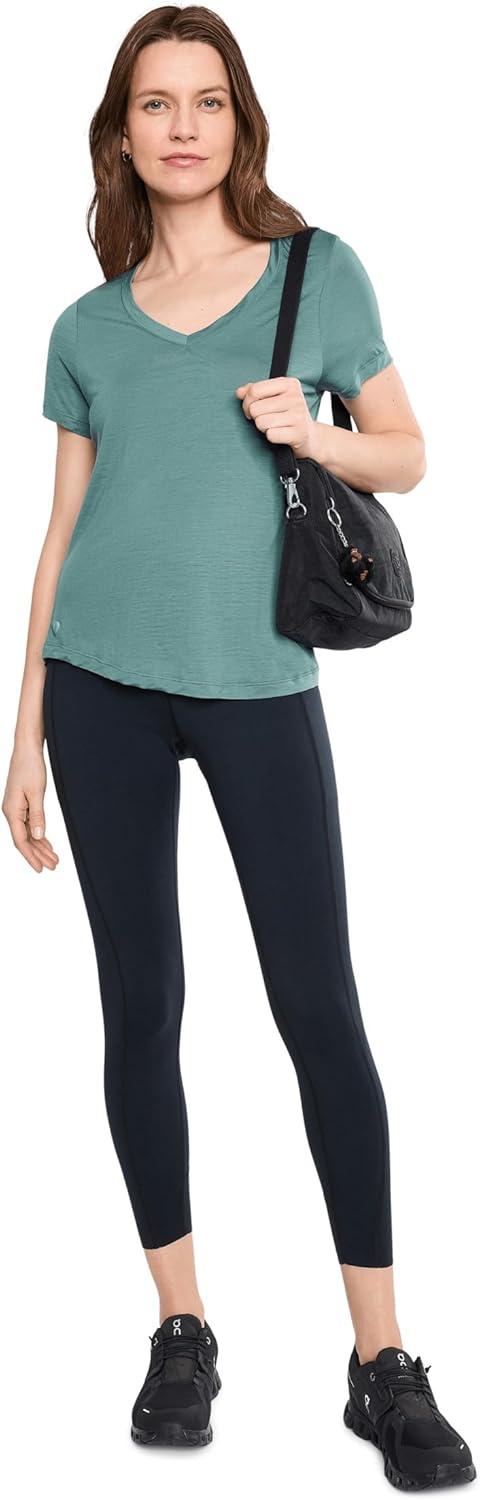 image:imageSmartwool Womens Active Ultralite VNeck Short SleeveDusty Teal