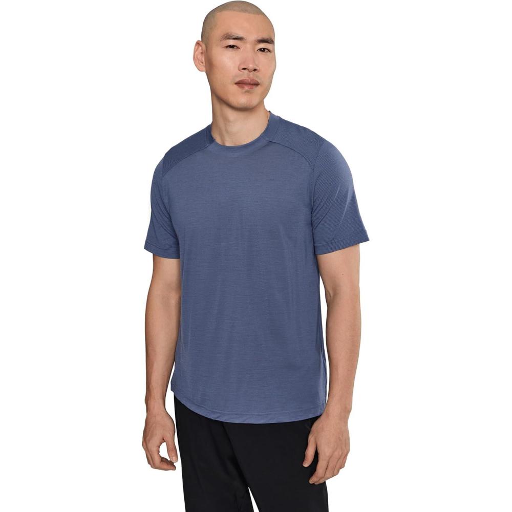 image:imageSmartWool Mens Active Mesh Short Sleeve TeeNightfall Blue