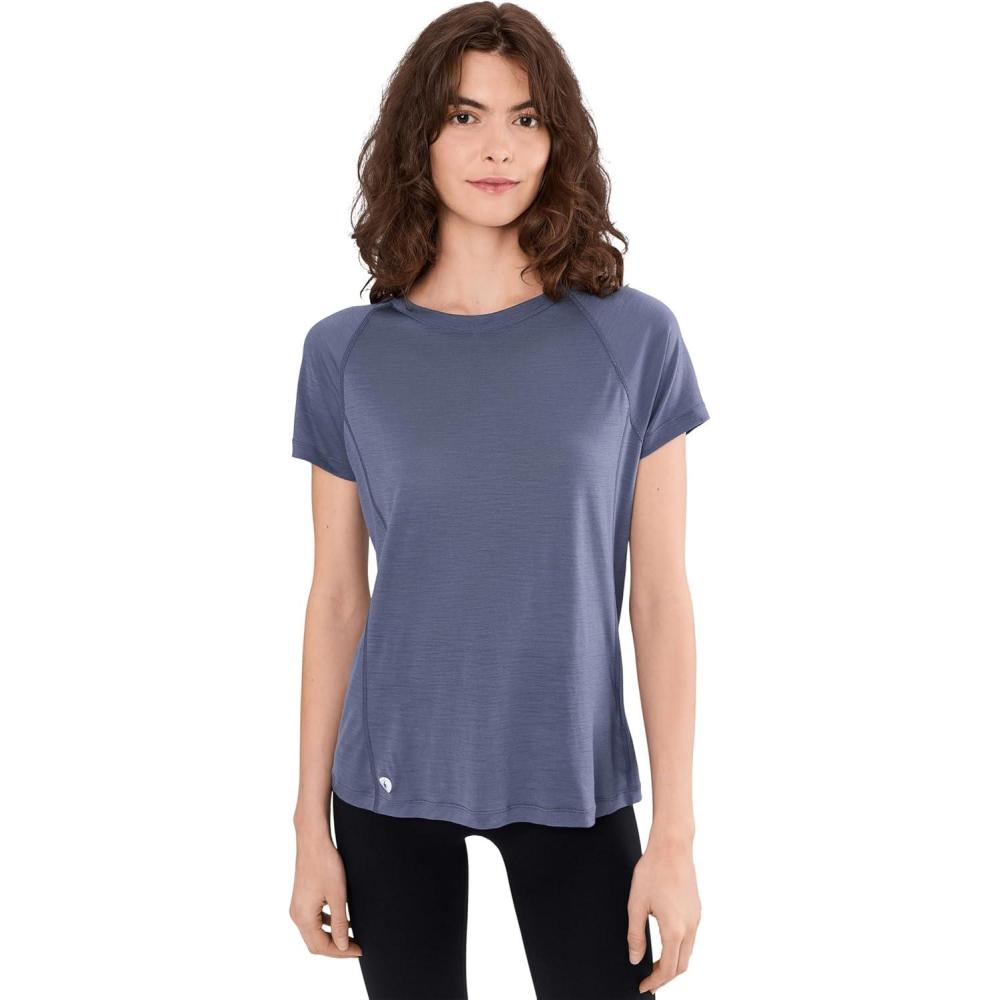 image:imageSmartWool Womens Active Ultralite Short SleeveNightfall Blue