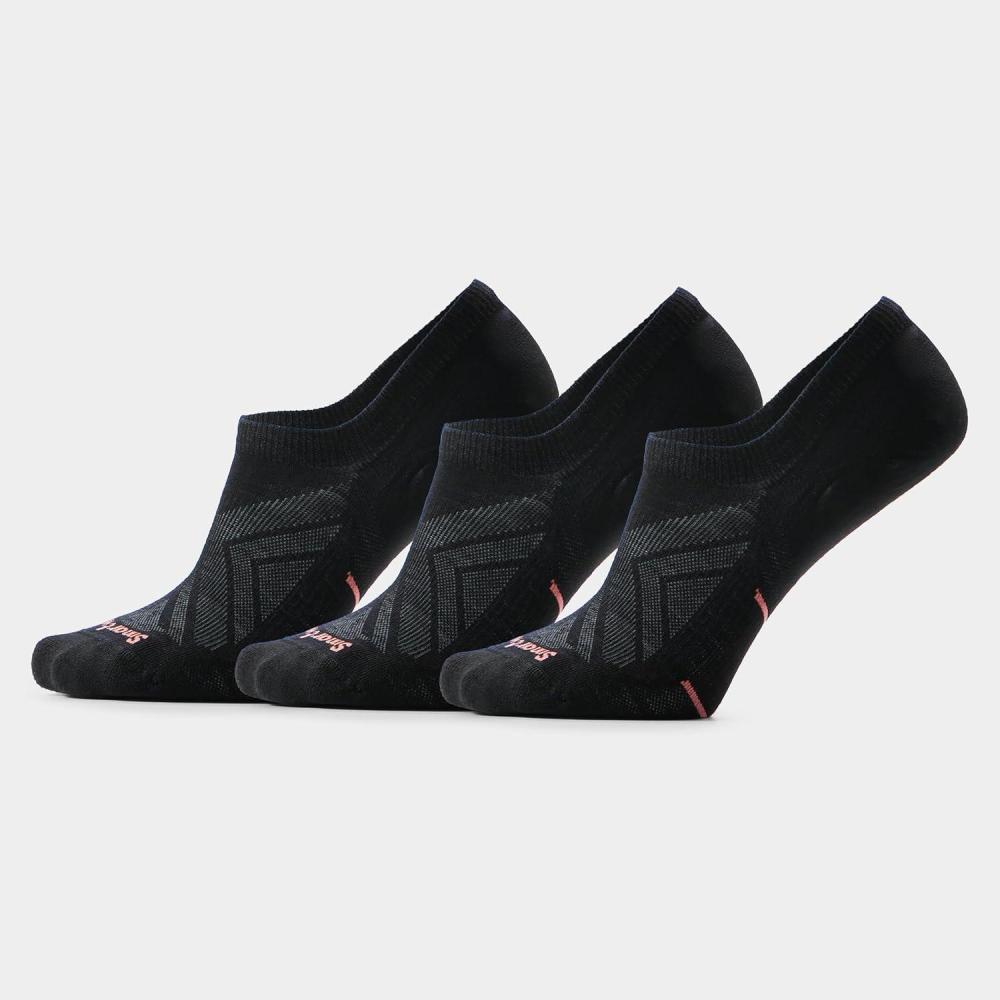 image:imageSmartwool Womens Run Zero Cushion No Show SocksBlack3pk
